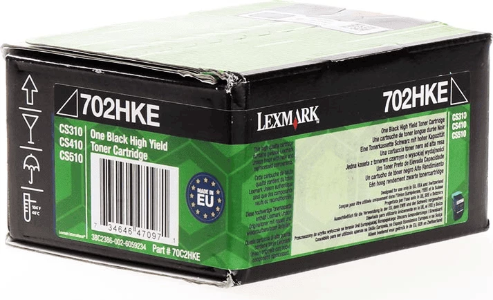 Toner kartuša Lexmark 70C2HKE (702HKE), visok izkoristek 4000 strani, XL, črn