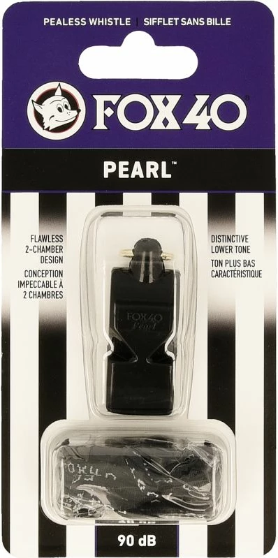 Piščalka za sodnike Fox, črna