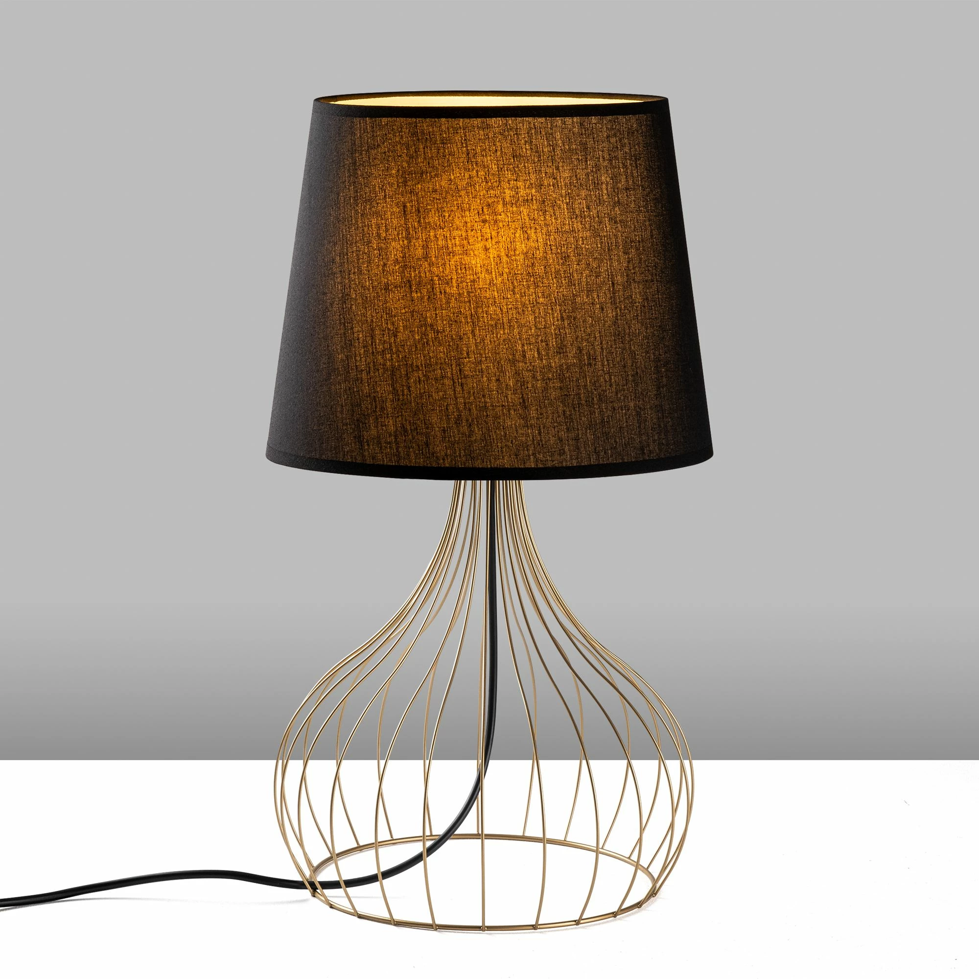 Namizna svetilka Opviq Telıs - 5401, zlata in črna