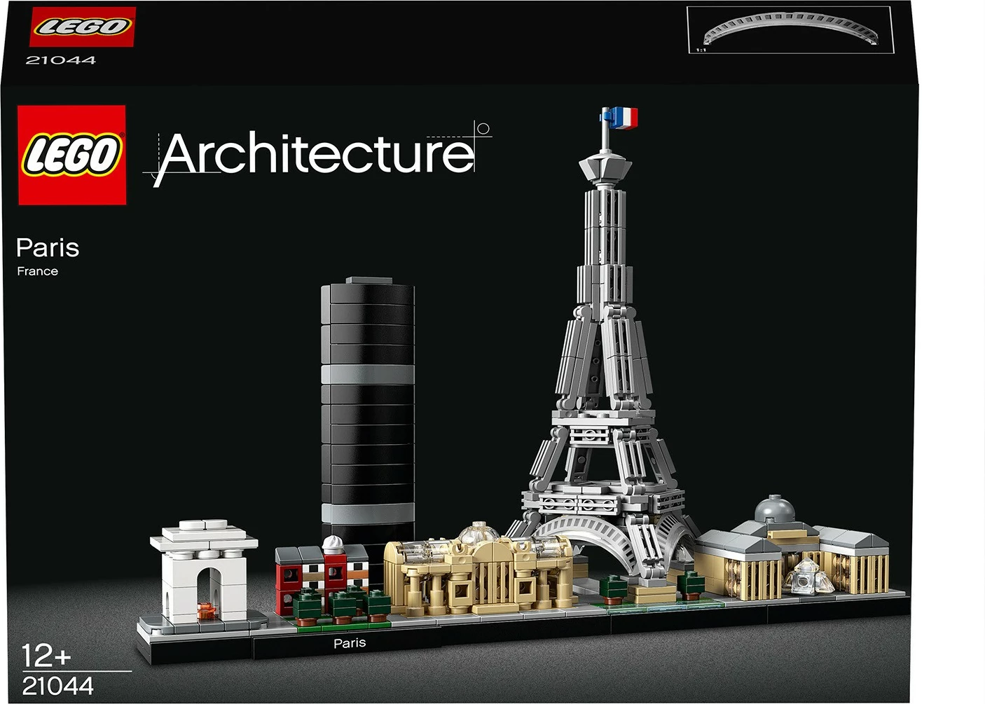 Set zgradb LEGO Architecture Paris Skyline 21044, 649 kosov, večbarven