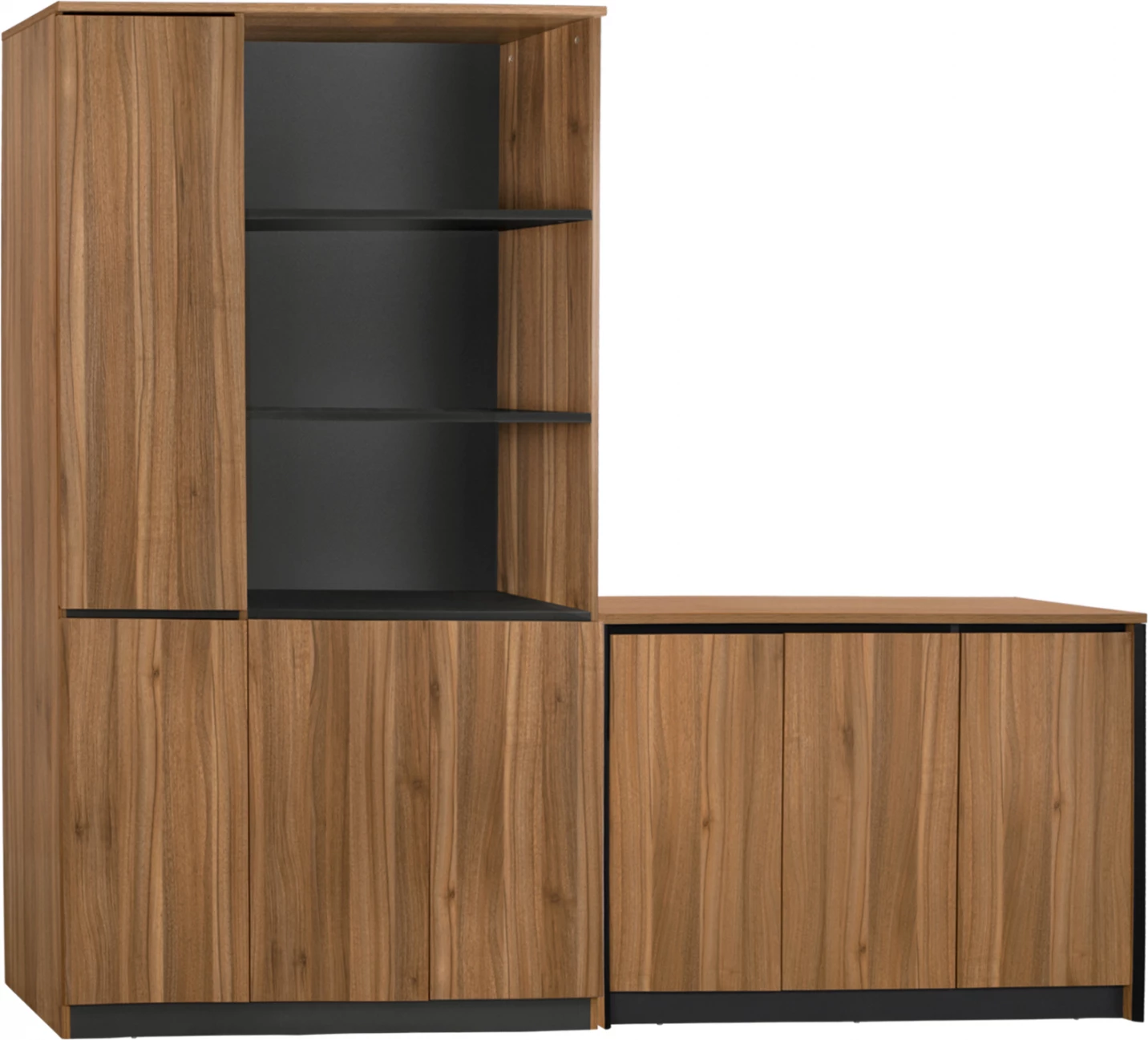 Set 2 kosov profesionalne pisarniške knjižnice s kabinetom Supreme FH11370