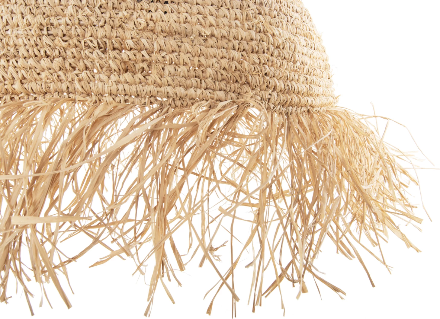 Stropna viseča svetilka s resicami iz posušenih palmnih vlaken FH7855 Φ41,5x48Hcm