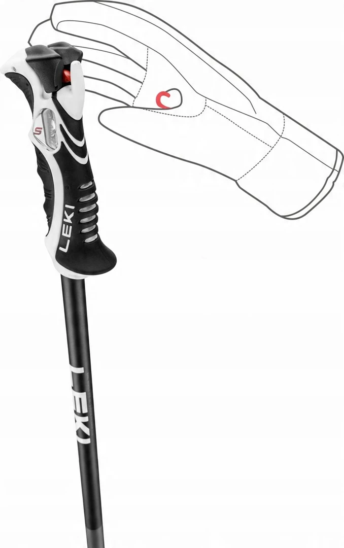 Trekking palice LEKI Bold Lite S, 115 cm, bele, komplet 2 kosa