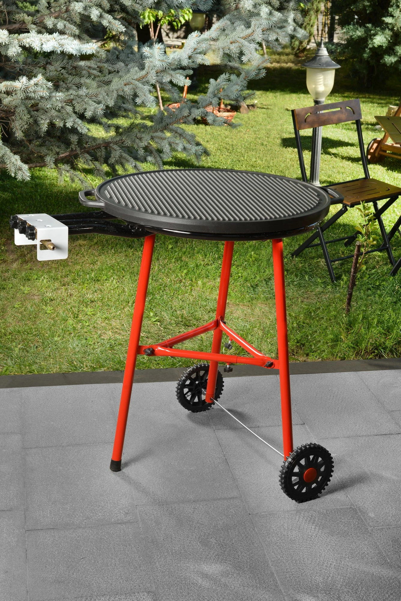 Zunanji žar Parilla Jumbo, Hermia Concept, črn, 45 x 45 x 84 cm