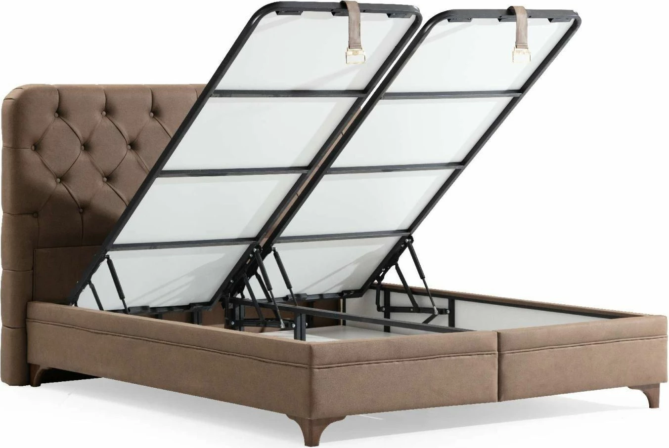 Baza in vzglavje za zakonsko posteljo, rjava, Skye Decor Revive, 140x200