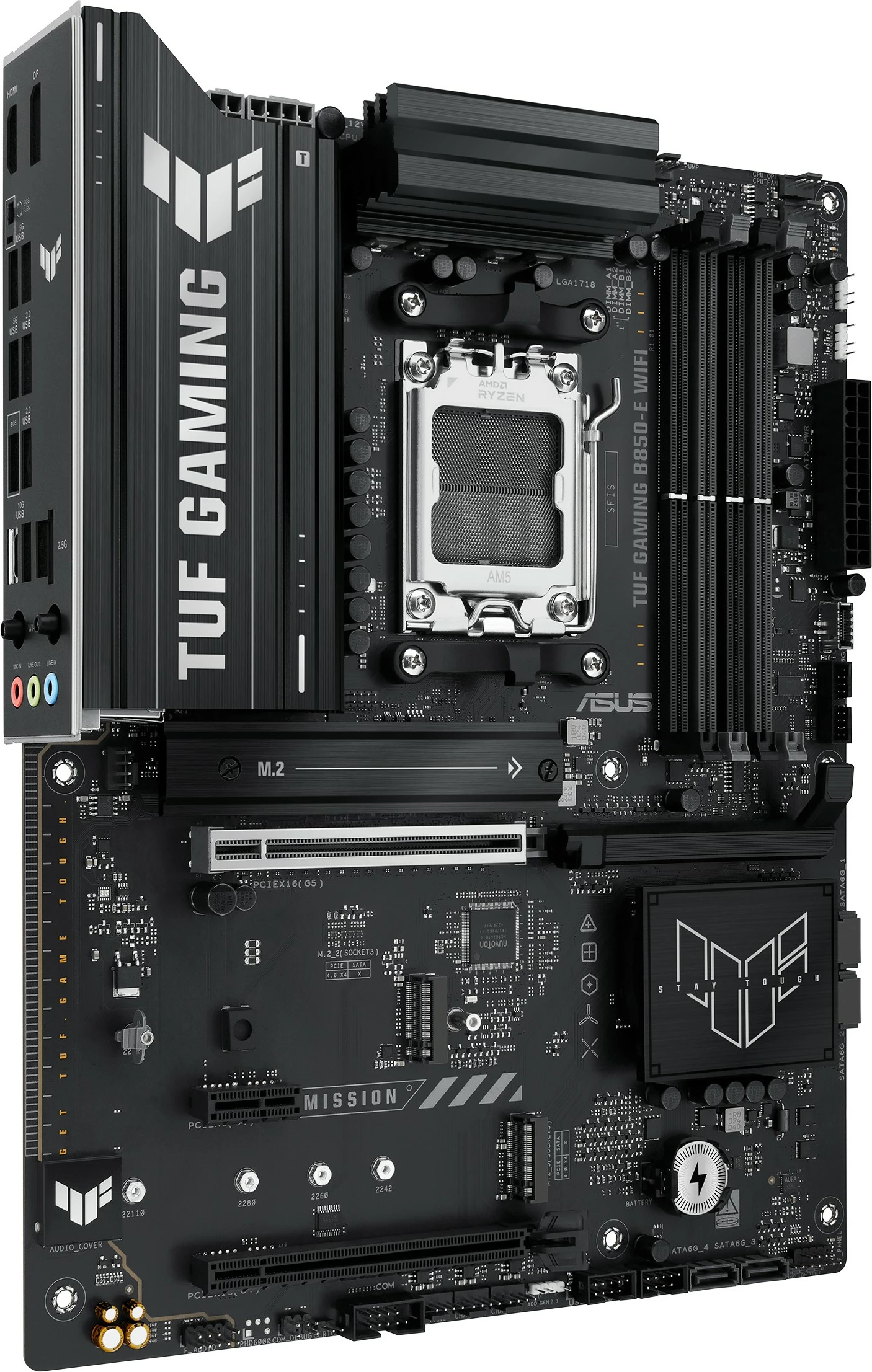 Matična plošča ASUS TUF GAMING B850-E WIFI, AMD Socket AM5, DDR5, ATX, črna