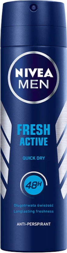 Dezodorant v spreju Fresh Active, Nivea Men, 150 ml