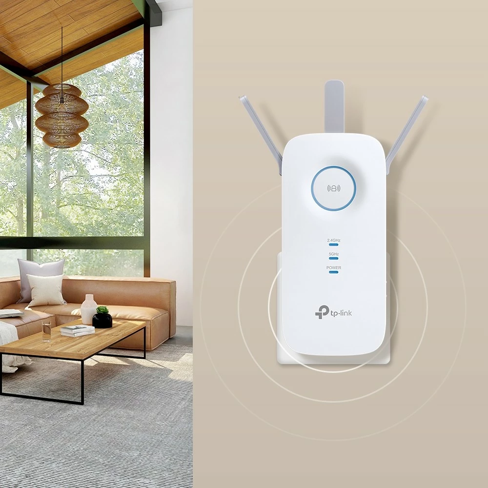 Repeater za omrežje TP-Link RE550, 1300 Mbit/s, bel