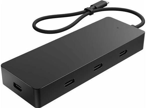 4K USB-C večportni doking hub, HP, črn