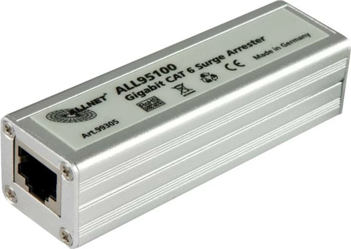 Mrežni zaščitnik pred prenapetostmi Cat 6, notranji, ALLNET ALL95100