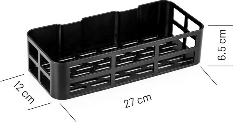 Organizator za kopalnico Hermia Concept, črn