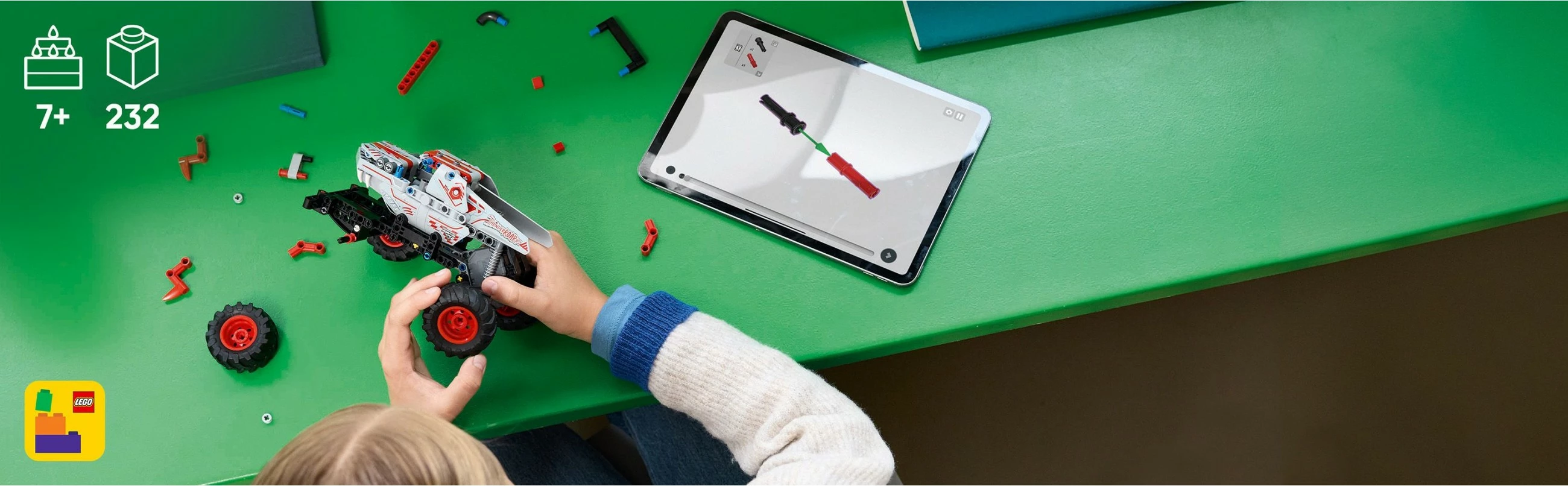 Gradbeni komplet LEGO Technic Monster Jam ThunderROARus, 232 kosov, večbarven