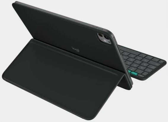 Ovitek s tipkovnico Logitech Flip Folio za iPad Pro in Air 11", grafit