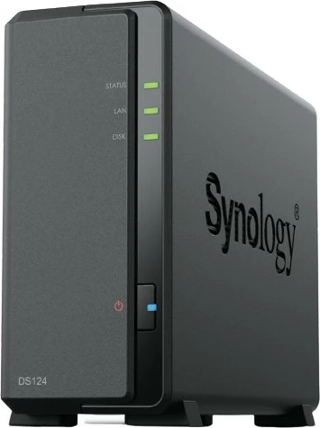 NAS DiskStation Synology DS124, 108 TB, iSCSI, Ethernet, 1 GB, črn