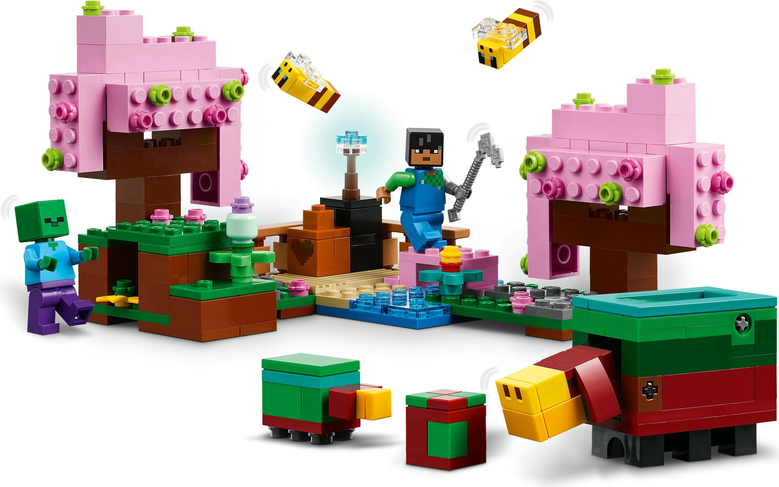 Gradbeni set Minecraft 21260, 304 kosi, večbarven
