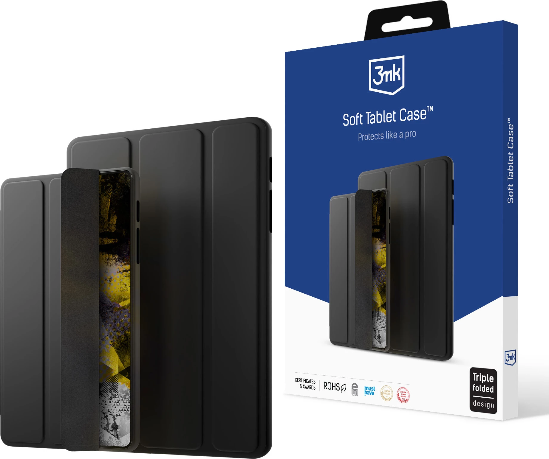 Mehki ovitek za tablico 3mk Protection Soft Tablet Case za Apple iPad Pro 7, iPad Pro 13" (2024), črn
