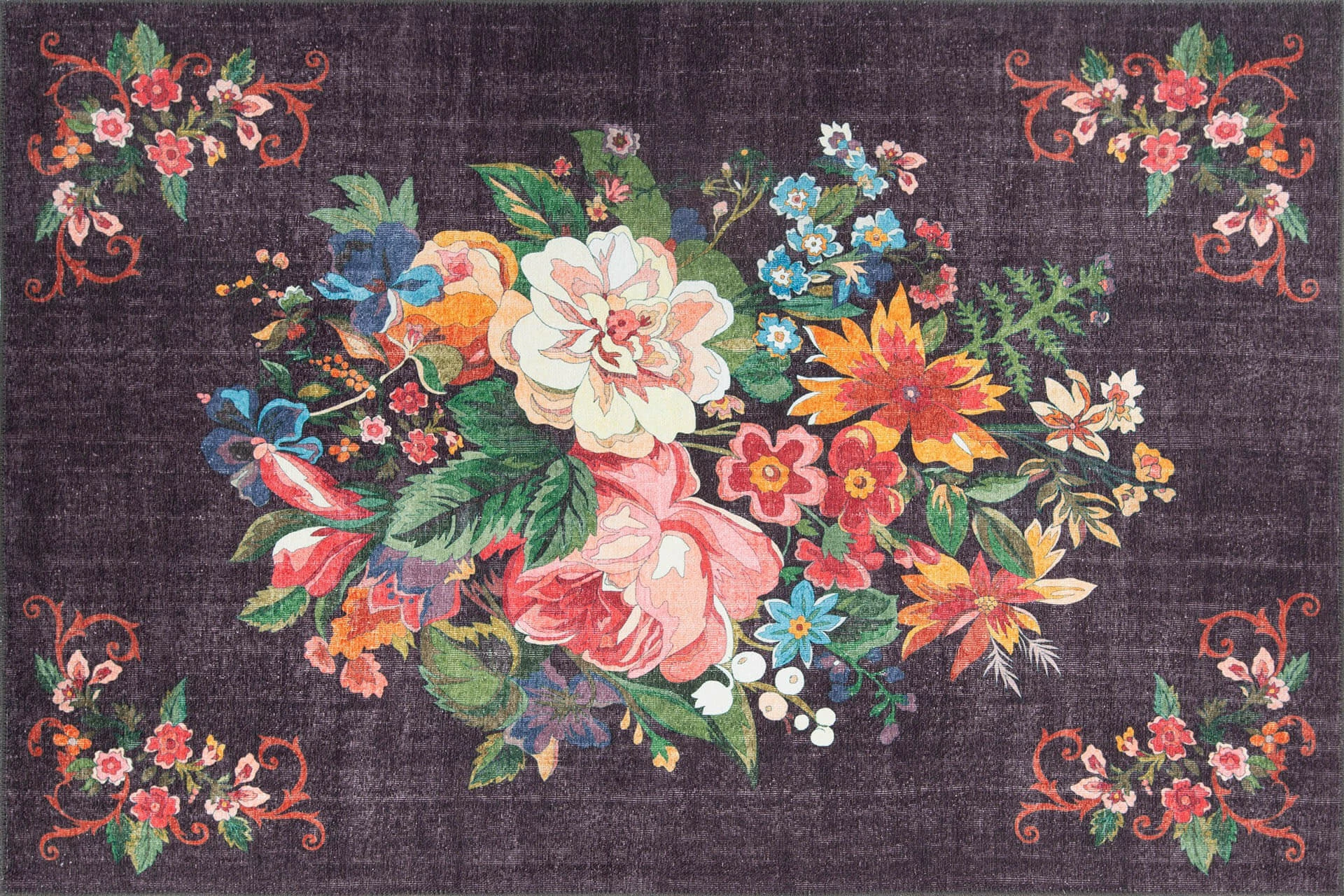 Preproga za hodnik Hypnose Conceptum Soul Chenille, črna, 75 x 150 cm