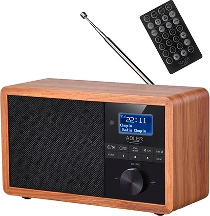 Digitalni prenosni radio Adler AD 1184, rjav, črn