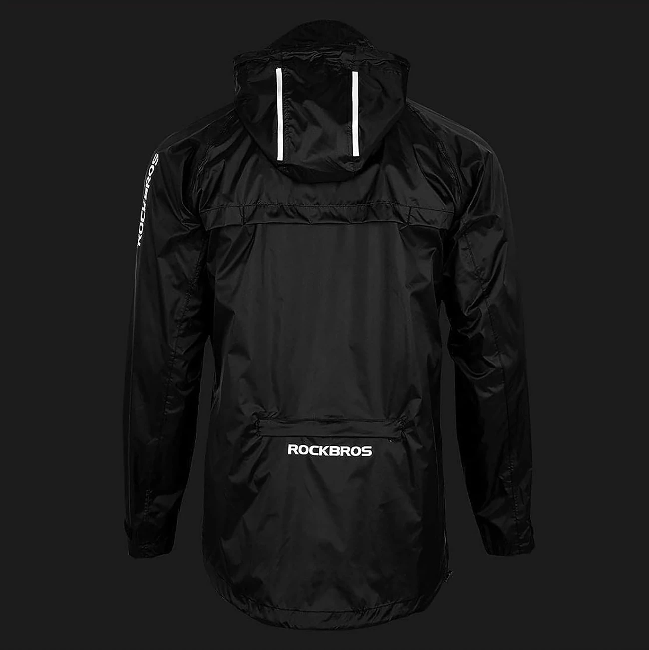 Dežniški anorak iz najlona, Rockbros YPY013BKM, M, črn