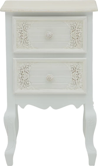 Komoda Pazlen Inart, antikno bela, MDF, 40x45x65 cm