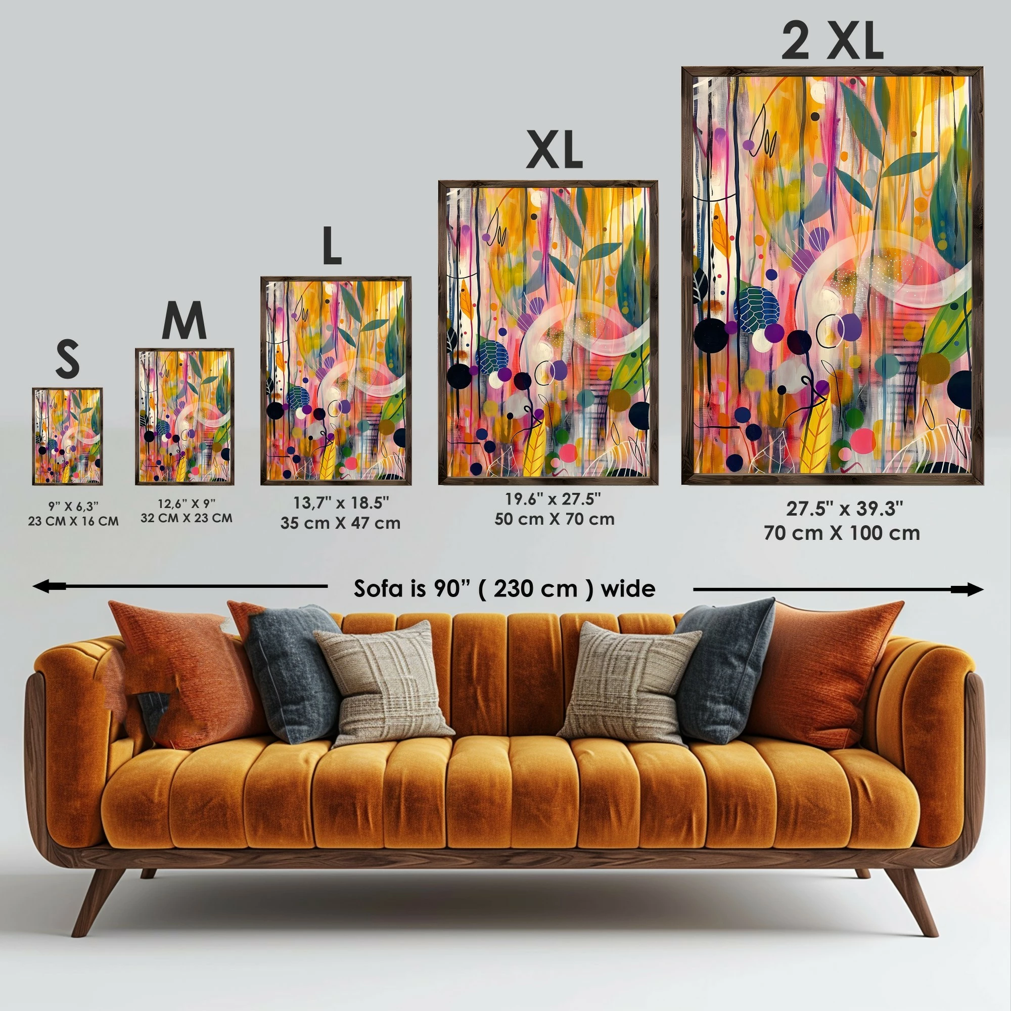 Dekorativna slika z MDF okvirjem, Wallity GE217-L