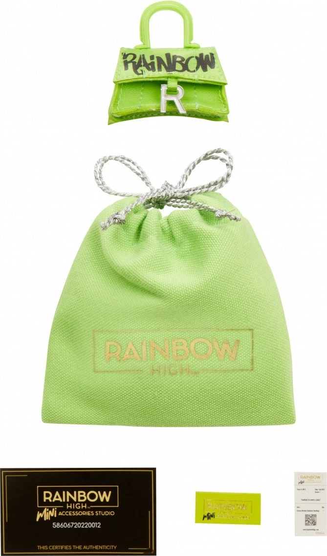 Set torbic za punčke, Rainbow High Accessories Studio Series 1, mešanica