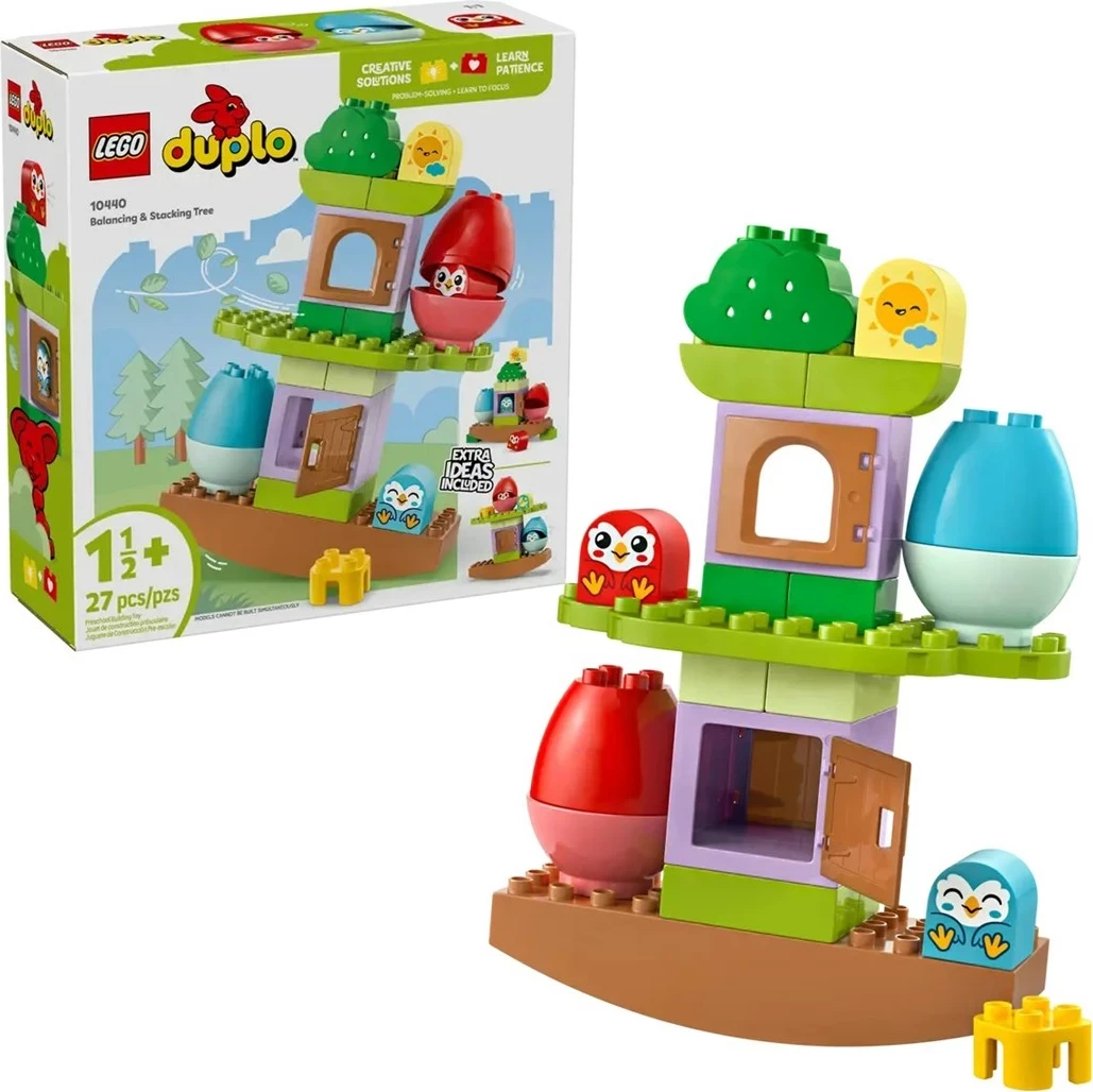 Set za ravnotežje in zlaganje drevo LEGO DUPLO 10440, za otroke 1,5+ let