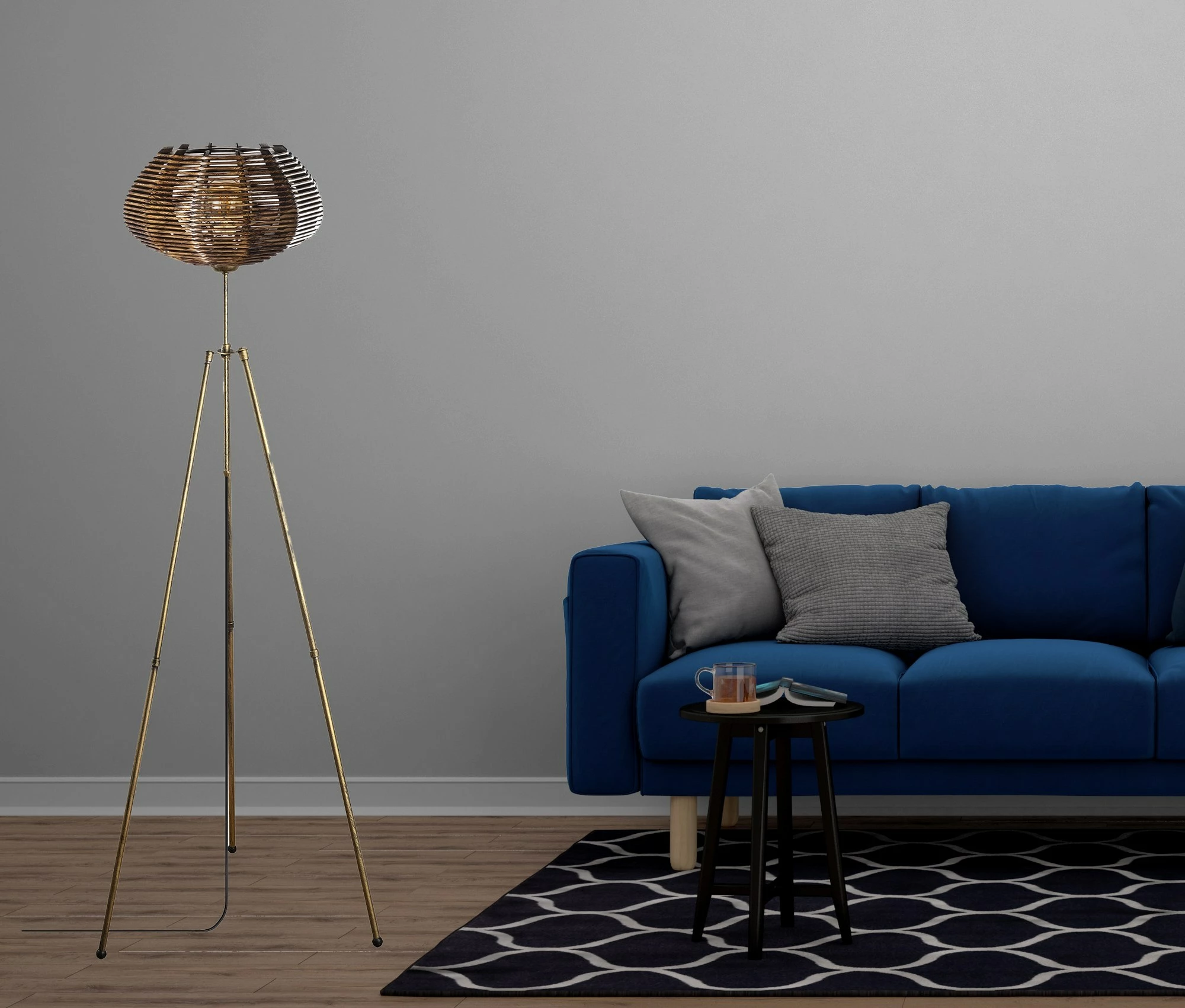 Stoječa svetilka Ellipse Floor Opviq, antikna barva