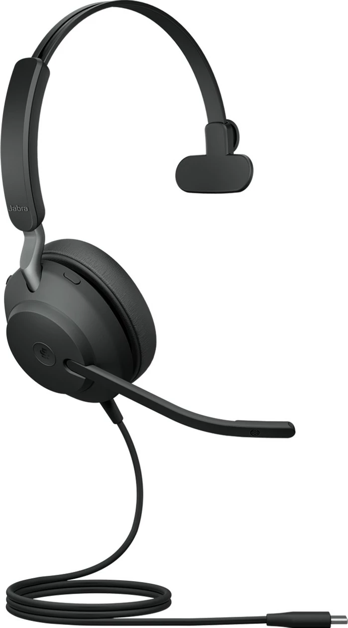 Mono poslovne slušalke Jabra Evolve2 40 SE UC USB-C, črne