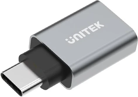 Adapter kablov UNITEK Y-A025CGY, USB Type-C na USB Type-A, metalik