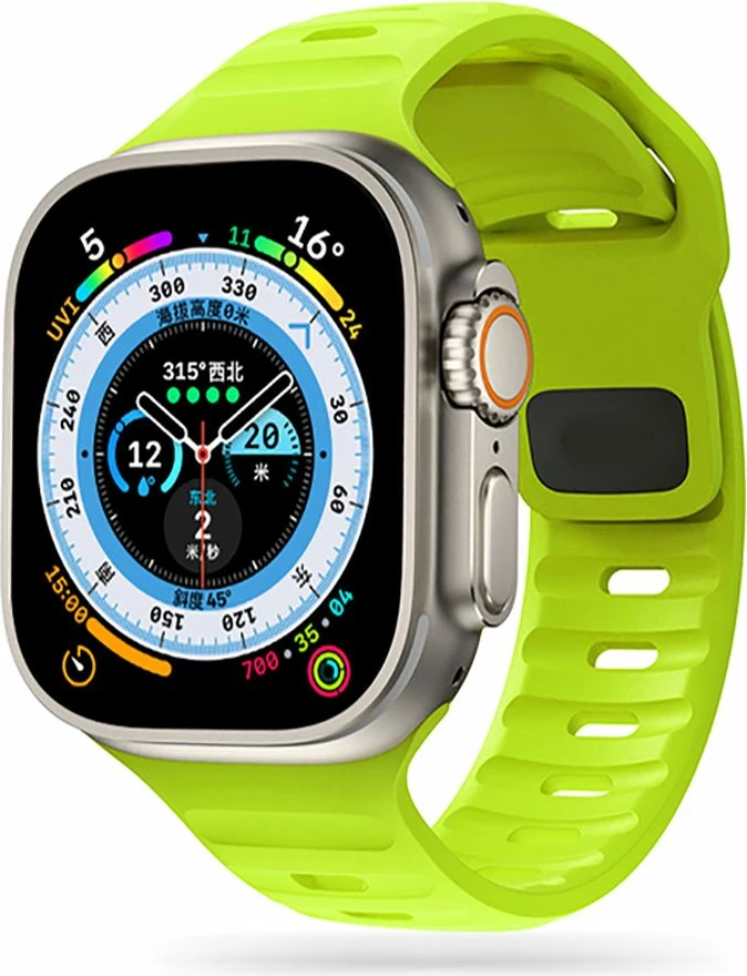 Športni pašček Tech-Protect IconBand Line za Apple Watch 4/5/6/7/8/9/SE/Ultra 1/2 (42/44/45/49 mm), limeta