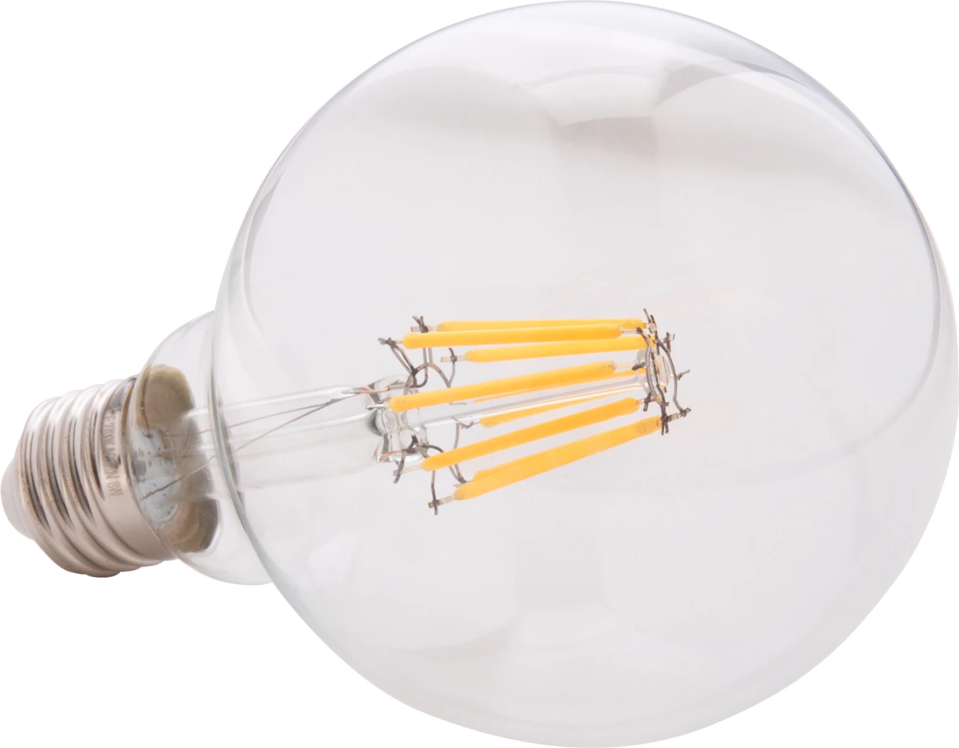 LED žarnica GLOBO FILAMENT 8W E27 3000K prozorna zatemnljiva