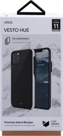 Ovitek Vesto Hue UNIQ za iPhone 11 Pro, črn in bel