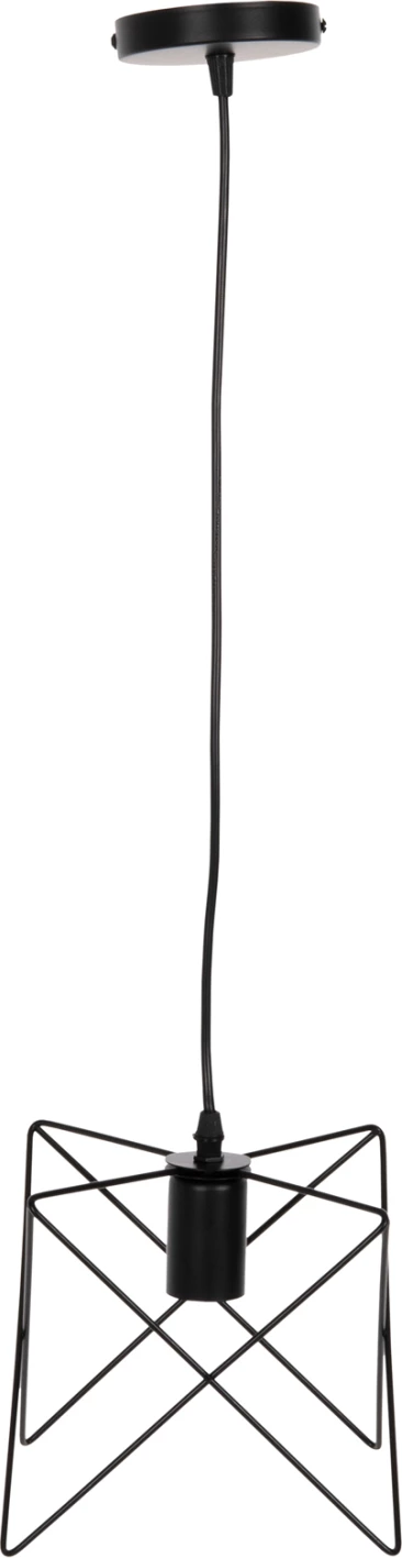 Stropna viseča svetilka FH4075 črna kovinska kapa 18x17x120Hcm