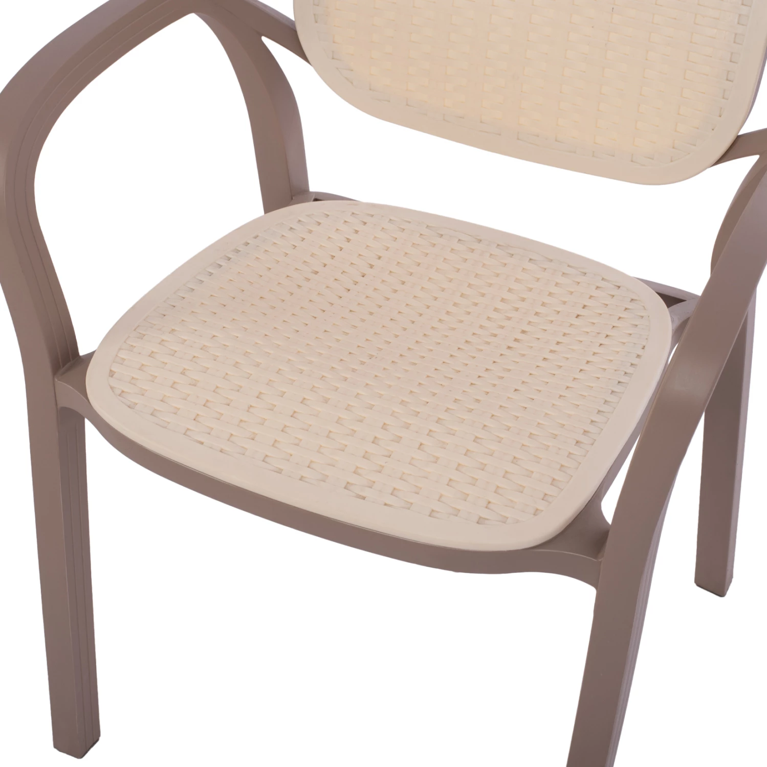 Polipropilenski naslanjač KHEM FH5820.02 kapučino-bež 57x57x83Hcm