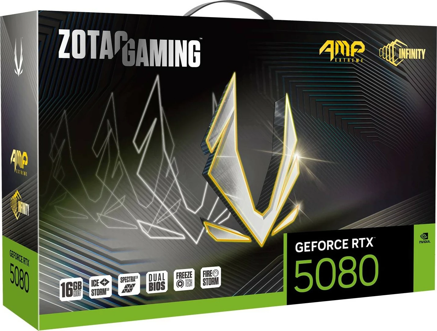 Grafična kartica Zotac GAMING GeForce RTX 5080 AMP Extreme INFINITY, 16 GB, GDDR7, Multi