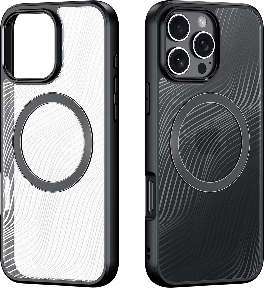 Zaščitni ovitek Aimo Mag Dux Ducis za iPhone 16 Pro, MagSafe, črn