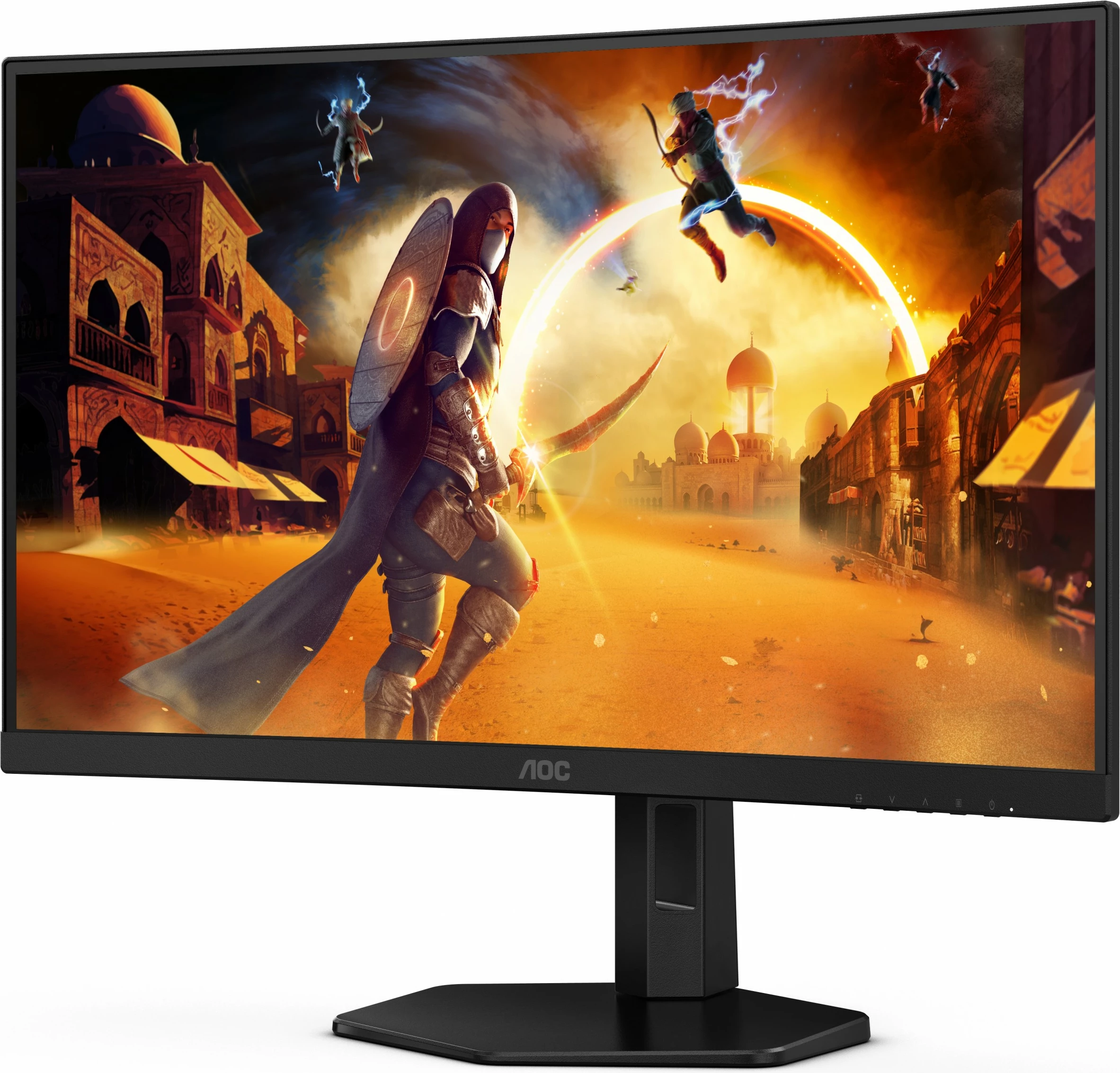 Zakrivljen igralni monitor 27", Quad HD, 180Hz, črn — AOC CQ27G4X