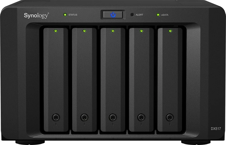 Enota za razširitev Synology DX517, namizna, 80 TB, črna