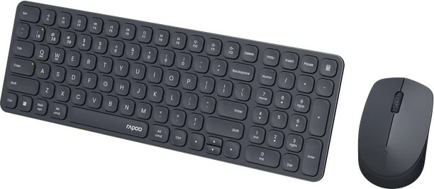 Brezžični komplet tipkovnice in miške RAPOO 9310M, USB/Bluetooth, črn