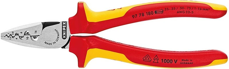 Kombinirane klešče za krimpanje Knipex 97 78 180, 1,6 cm, plastika/ločljivka