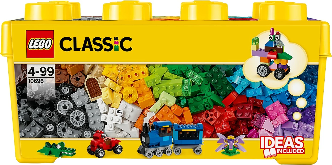 Sestavljivi set LEGO Classic Medium Creative Brick Box 10696, 484 kosi, večbarven