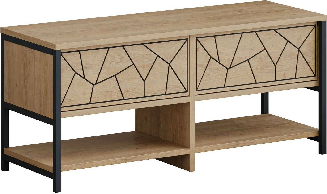 Omara za čevlje Skye Decor, klop za čevlje Inola, safir, hrast
