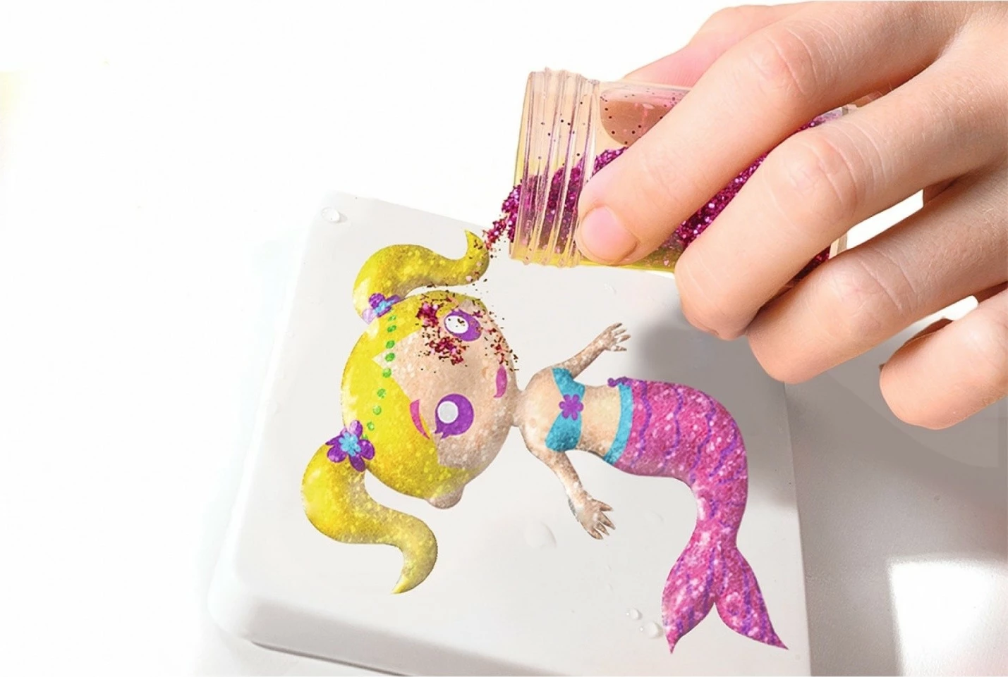 Kreativni set Aqua Gelz Magic Mermaids, Simba, 106322568, večbarven