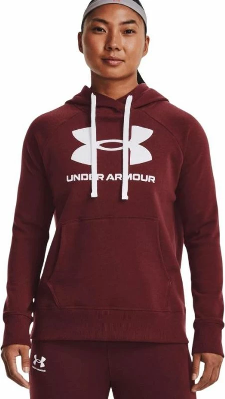 Raglan dukserica Under Armour za ženske, rdeča