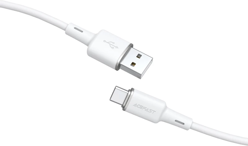 USB na USB Type-C kabel, 1,2 m, 3A, bel, Acefast C2-04