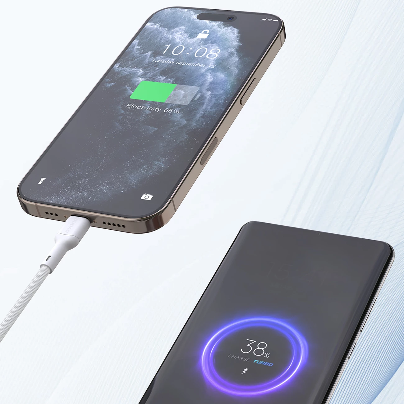 Kabel USB-C na Lightning, Dudao L9X, 1 m, 30W, bel