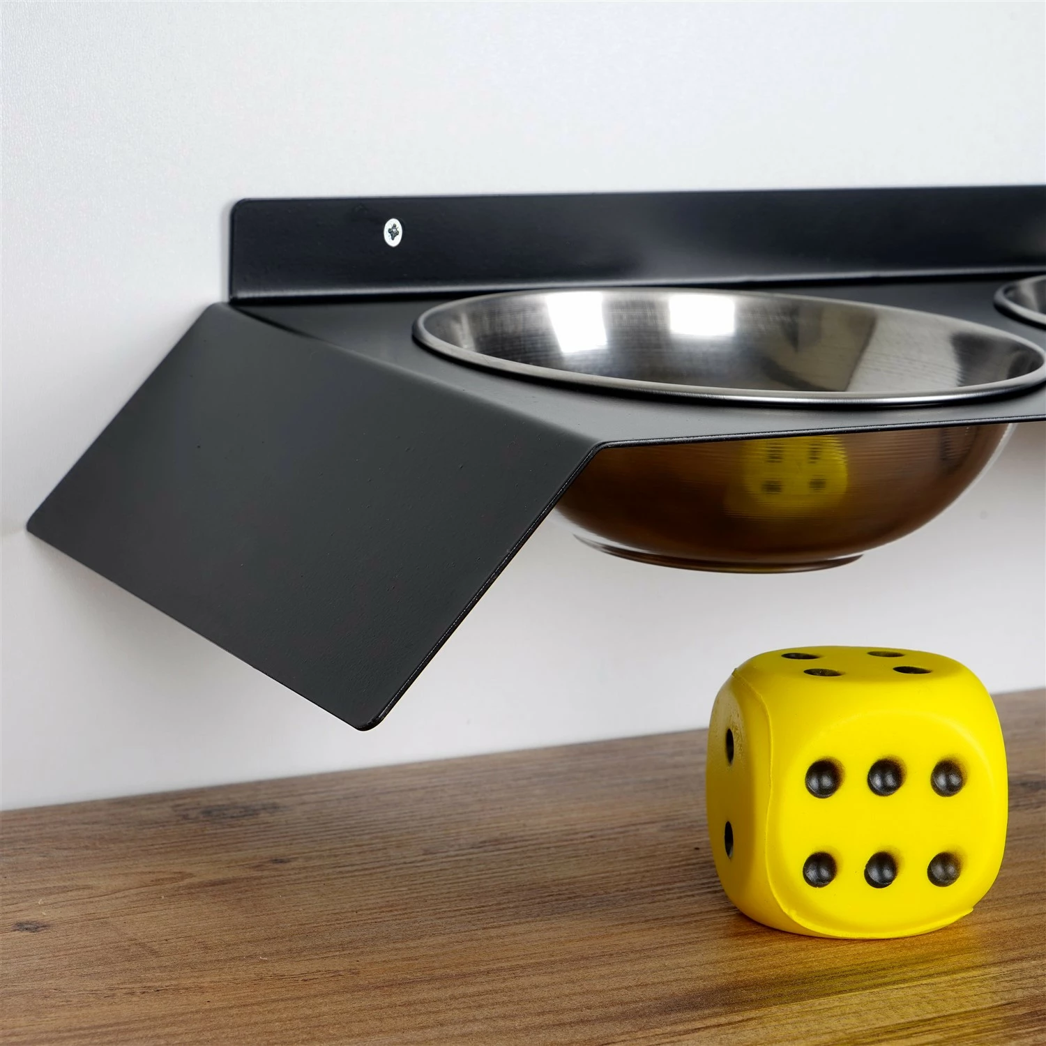 Posoda za hrano za hišne živali, kovinska, črna, Hanah Home Pet018