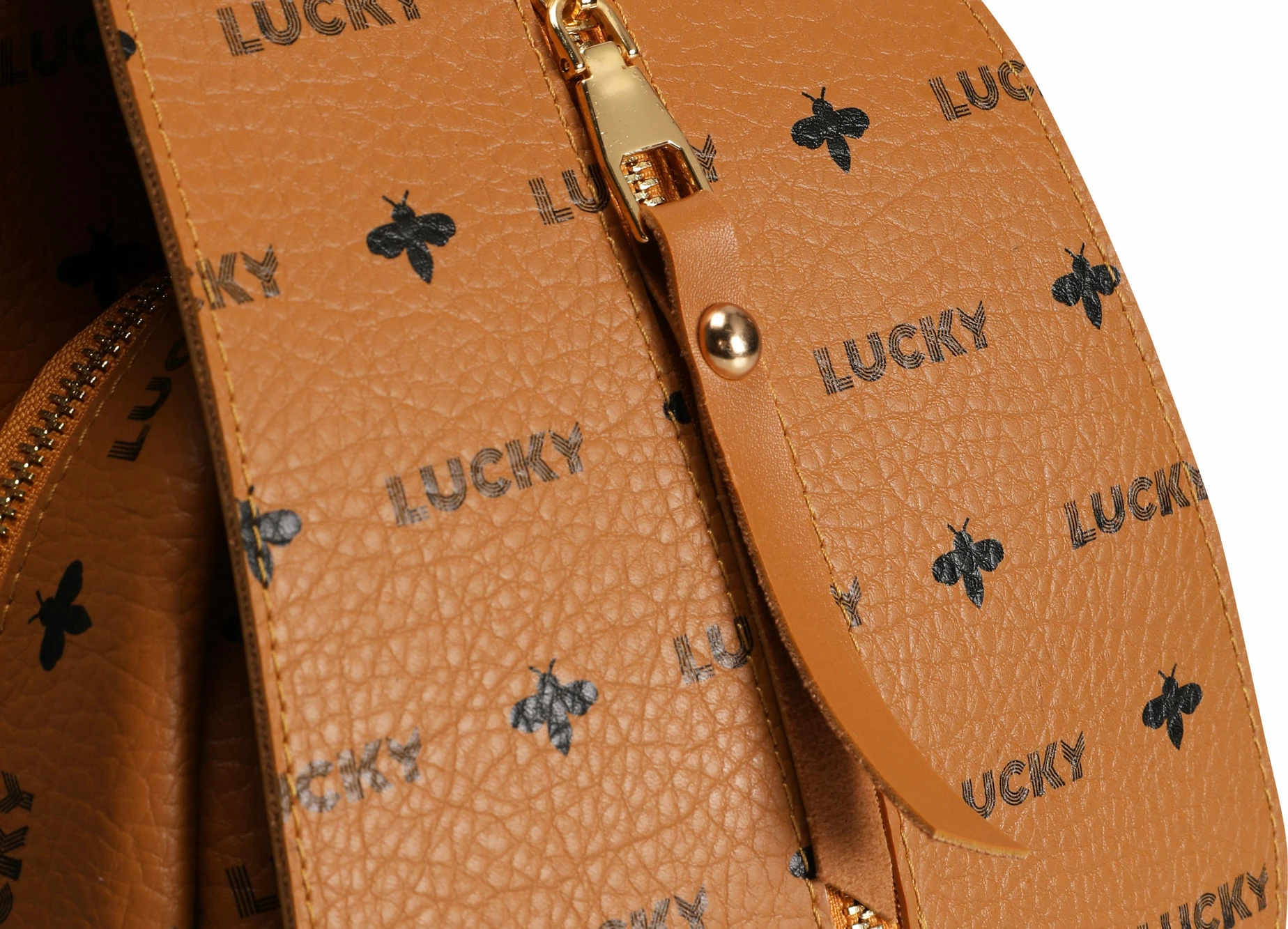 Nahrbtnik Lucky Bees, gorčična barva, 945