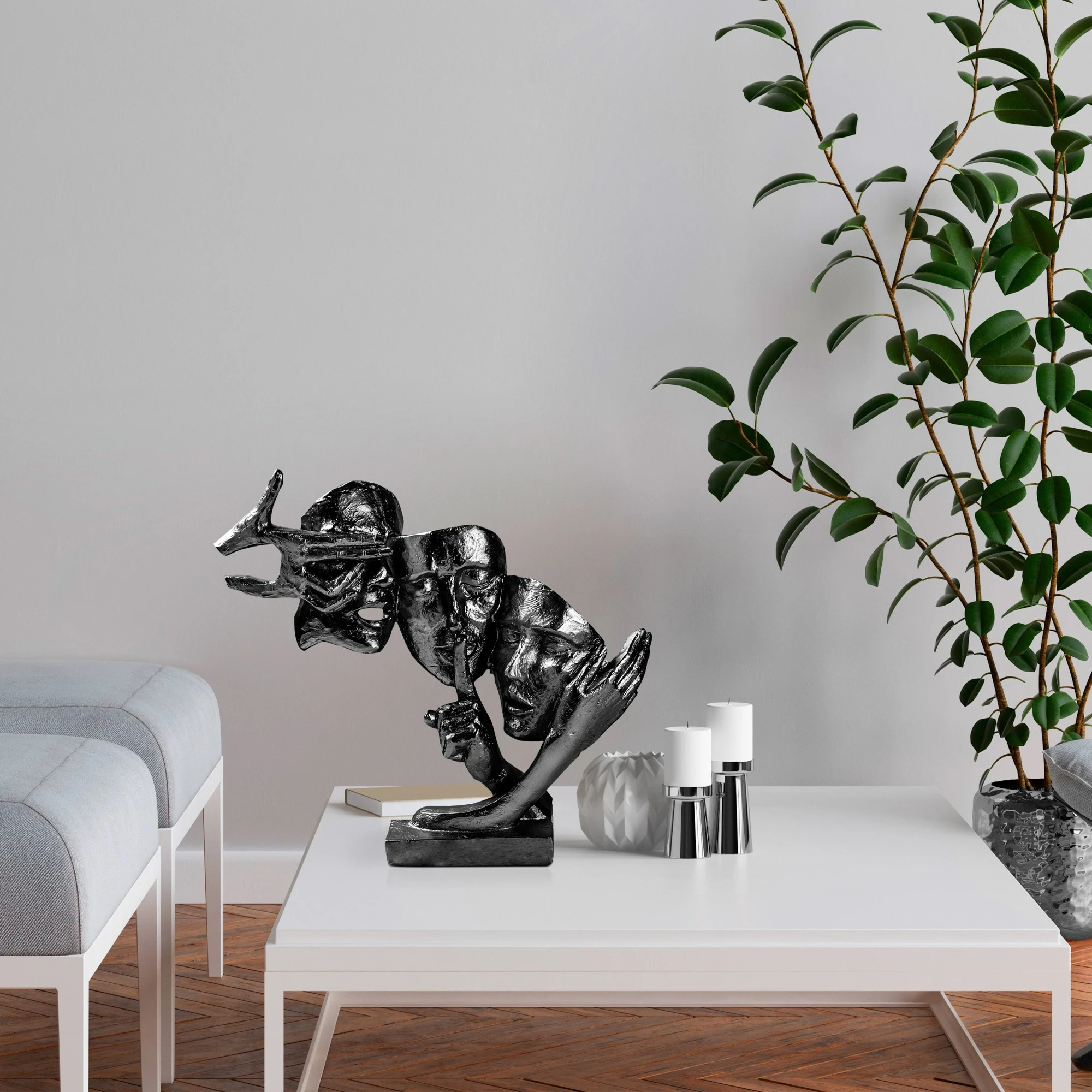 Dekorativni predmet Evila Originals Yak-034-C, črn